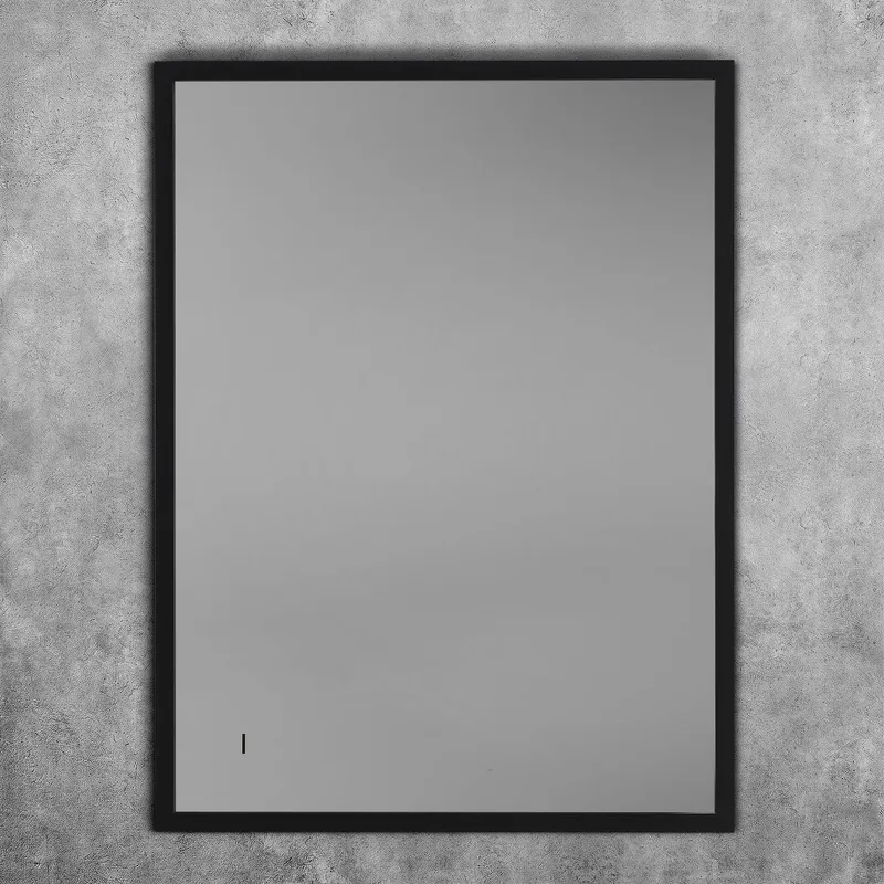 Зеркало Art&Max Aversa 60х80 черное, с LED-подсветкой, 6000К Sancos — официальный сайт