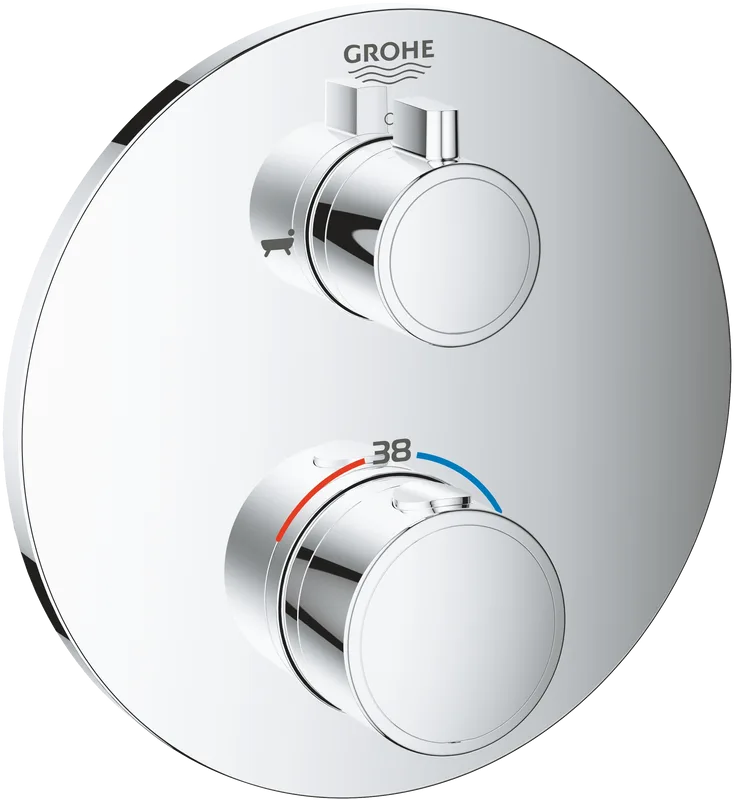 Термостатический смеситель встраиваемый Grohe Grohtherm 24077000 для ванны с душем Sancos — официальный сайт
