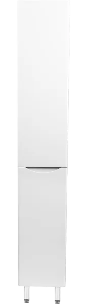 Шкаф-пенал для ванной Style Line Бергамо Люкс Plus 30 L с бельевой корзиной, антискрейтч белый