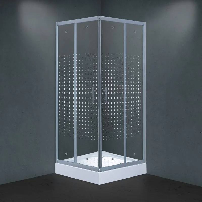 Душевой уголок Timo Viva Lux TL-9002 Romb Glass с поддоном Sancos — официальный сайт
