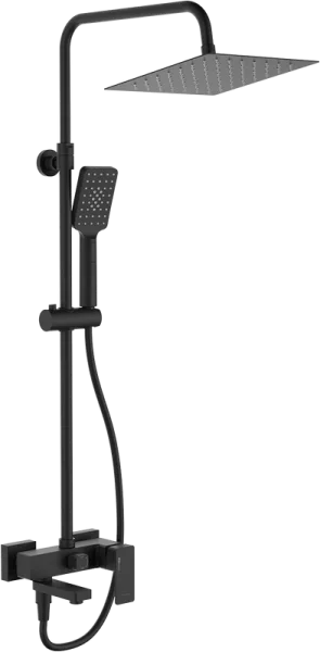 Душевая стойка Wasserkraft A27701, черная матовая