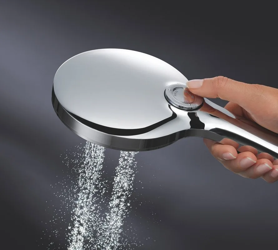 Душевая лейка Grohe Rainshower SmartActive 26574LS0 белая луна Sancos — официальный сайт