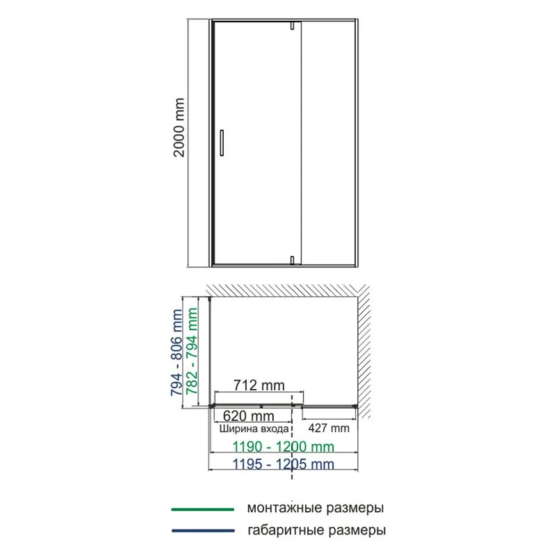 Душевой уголок Wasserkraft Spree 14P 120х80 см, профиль никель, стекло прозрачное Sancos — официальный сайт