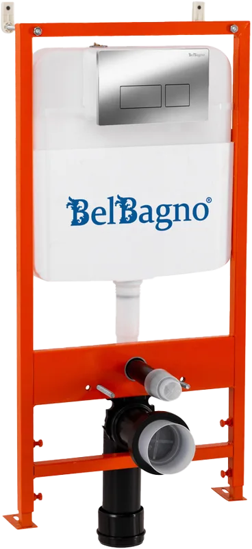 Комплект BelBagno BB026/BB041CR, с кнопкой смыва хром глянцевый Sancos — официальный сайт