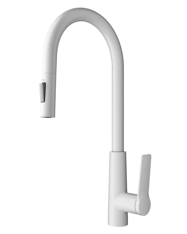 Смеситель для кухни Wonzon & Woghand WW-A20782-MW матовый белый Sancos — официальный сайт