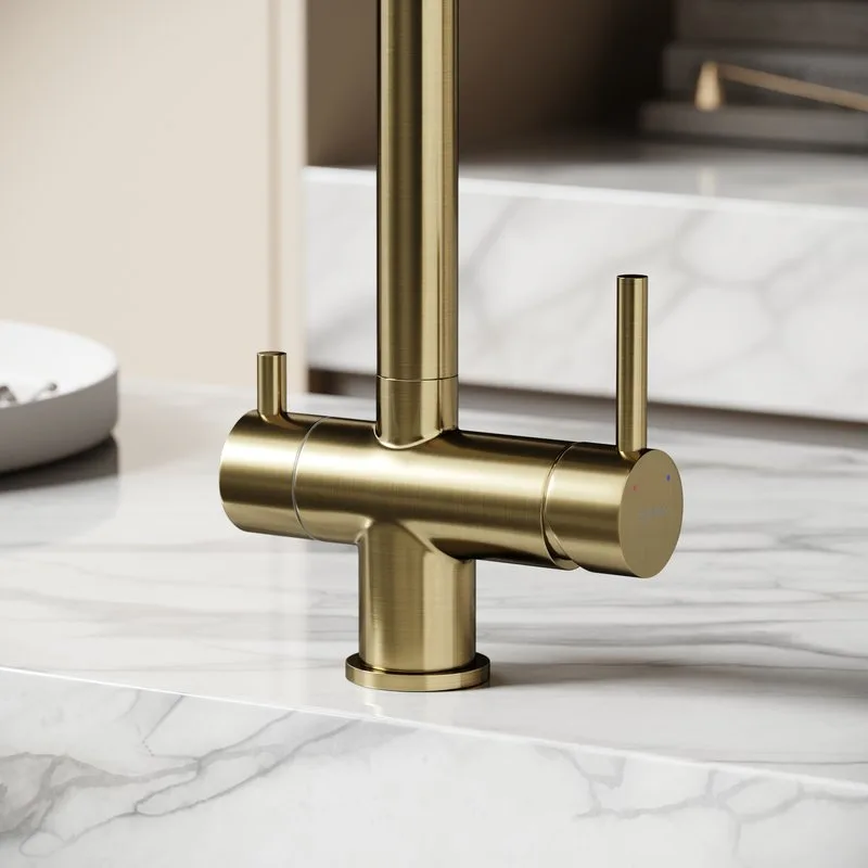 Смеситель для кухни Sancos Foster SC4014BG под фильтр, брашированное золото Sancos — официальный сайт