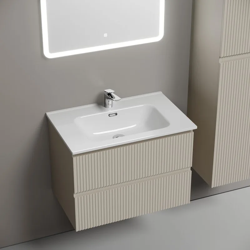 Тумба под раковину Sancos подвесная Snob R 70 Beige Soft SNR70CE Sancos — официальный сайт