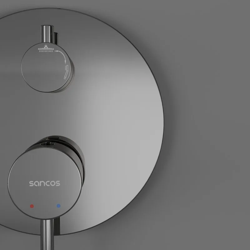Душевой комплект Sancos Select SC3003CH, хром, С ВНУТРЕННЕЙ ЧАСТЬЮ Sancos — официальный сайт