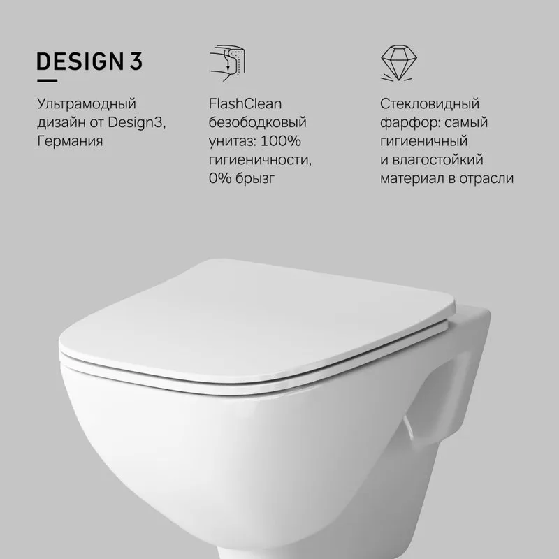 Унитаз подвесной AM.PM X-Joy C851701SC Sancos — официальный сайт