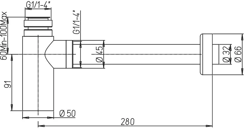 Сифон для раковины Paini Cox 78CR849, хром Sancos — официальный сайт