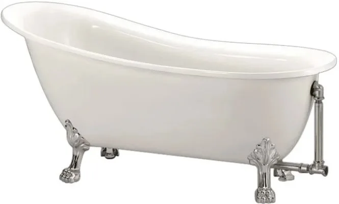 Акриловая ванна BelBagno BB06-1550 без опоры 155x75 см, правая, отдельностоящая, белая, овальная Sancos — официальный сайт