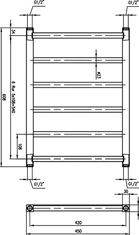 Полотенцесушитель водяной Zehnder Stalox STXI-060-045 нержавеющая сталь Sancos — официальный сайт