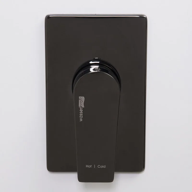 Душевой комплект Wasserkraft Glan A66181 С ВНУТРЕННЕЙ ЧАСТЬЮ, черный Sancos — официальный сайт