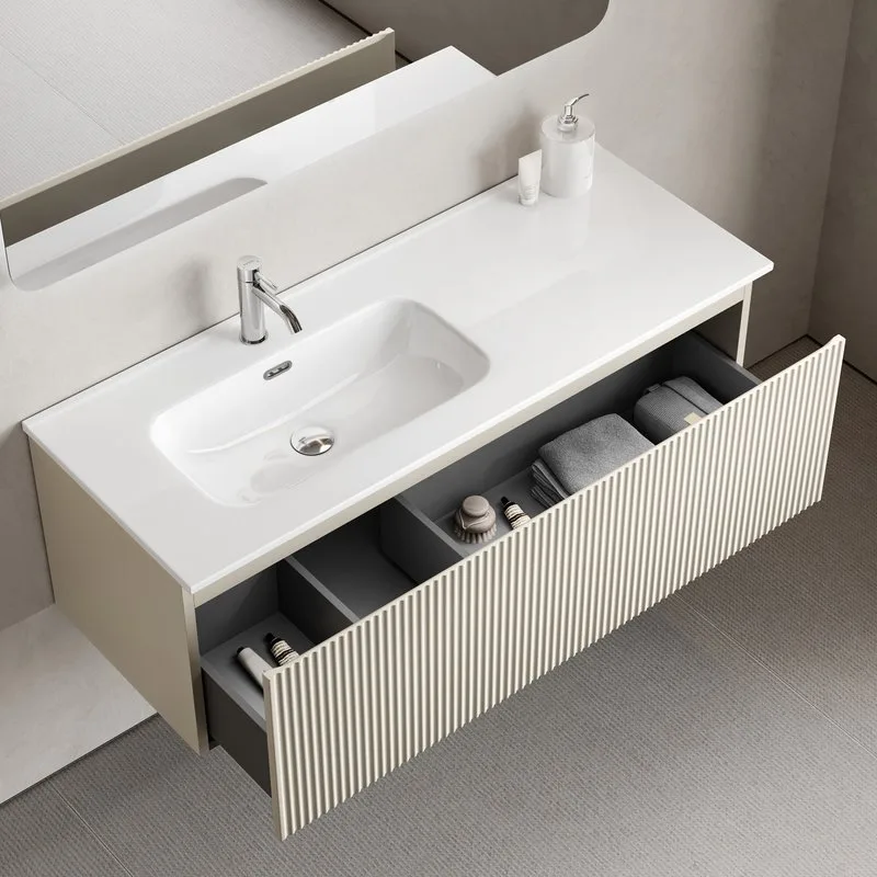 Тумба под раковину Sancos Snob R 1.0 120 подвесная Beige soft (капучино), SNR1.0120LCE Sancos — официальный сайт