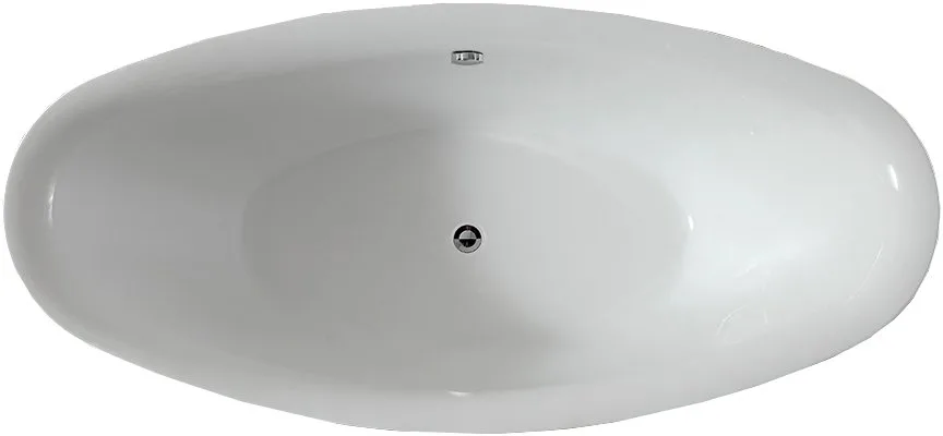 Акриловая ванна Abber AB9248 180x85 см, отдельностоящая, белая, овальная, с каркасом, со сливом-пере Sancos — официальный сайт