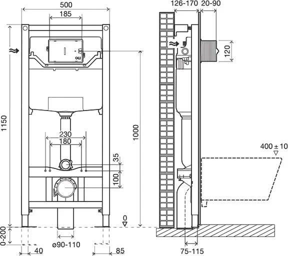 Система инсталляции для унитазов OLI Eco Oli 120 eco 879236, Sanitarblock mechanic Sancos — официальный сайт
