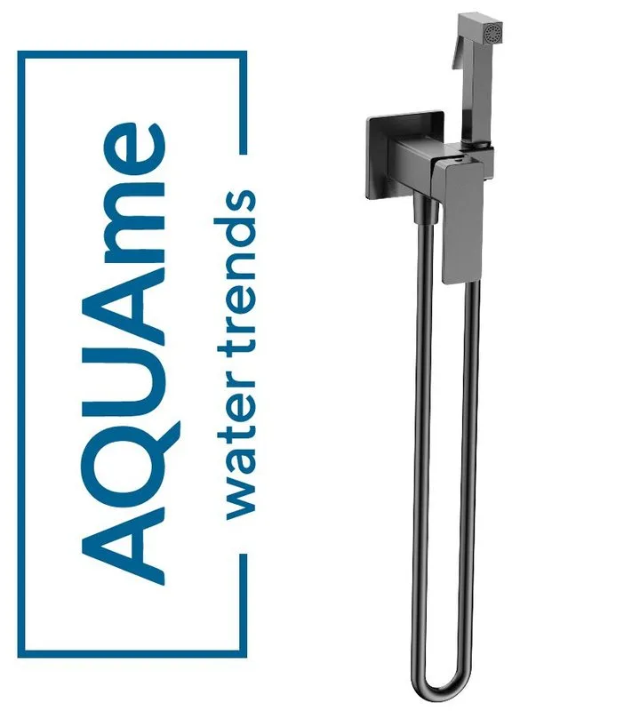 Гигиенический душ AQUAme Savona комплект темный металл AQM6817GM Sancos — официальный сайт