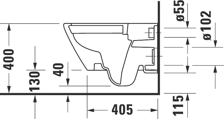 Чаша для унитаза подвесного Duravit D-Neo 2578090000 Sancos — официальный сайт