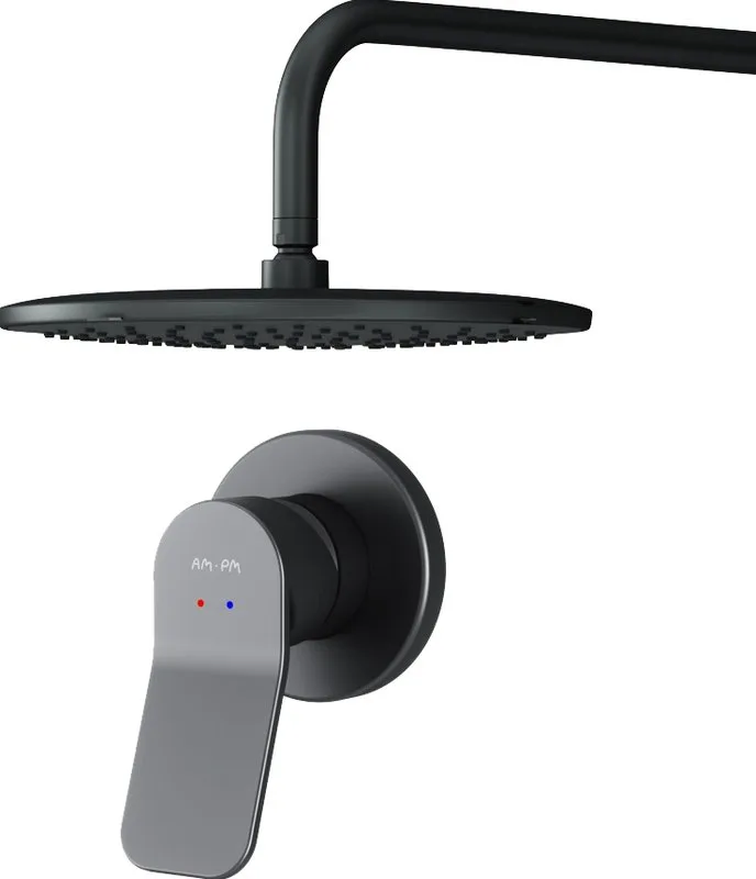 Душевой комплект AM.PM X-Joy FB85A2R002 С ВНУТРЕННЕЙ ЧАСТЬЮ, для душа, чёрный Sancos — официальный сайт