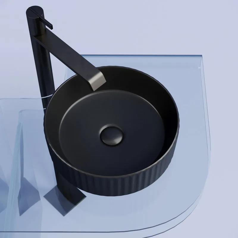 Накладная раковина Ceramicanova Element CN6057MB черная матовая Sancos — официальный сайт