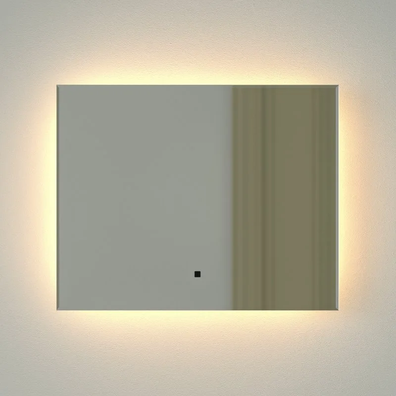 Зеркало Defesto Glow DF 2511RH 50х40 с LED-подсветкой, 3000 K, инфракрасный выключатель