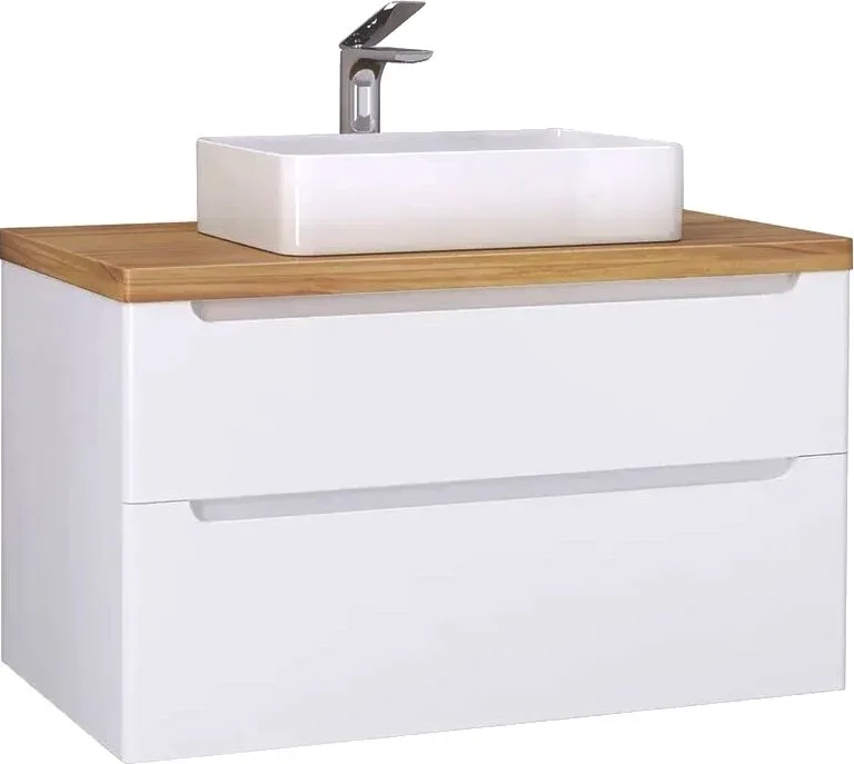 Тумба под раковину без столешницы Jorno Wood 100, белая Sancos — официальный сайт