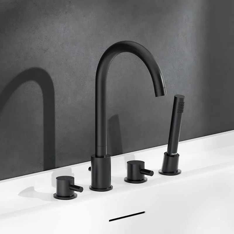 Смеситель на борт ванны Damixa Scandinavian Pure 360400300, черный Sancos — официальный сайт
