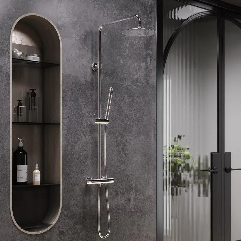 Душевая стойка Damixa Scandinavian Pure 936800000, хром Sancos — официальный сайт