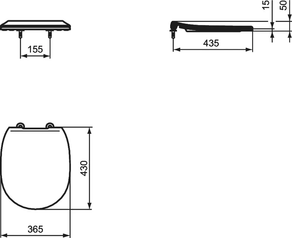 Крышка-сиденье Ideal Standard Connect E772401 с микролифтом Sancos — официальный сайт