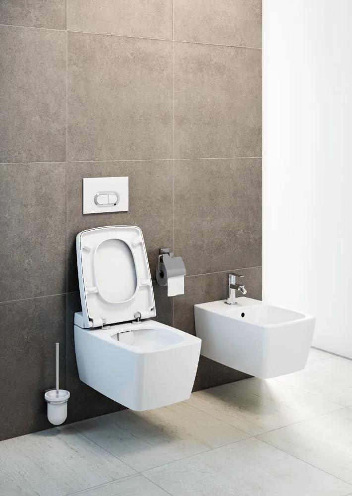 Чаша для унитаза подвесного VitrA Metropole 7672B003-1686 с емкостью для чистящей жидкости Sancos — официальный сайт