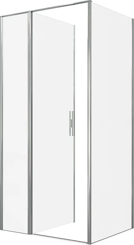Душевой уголок Allen Brau Priority 100x80, профиль хром, стекло прозрачное Sancos — официальный сайт