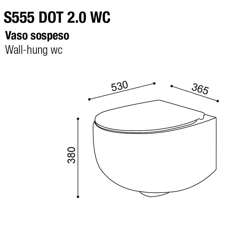 Чаша для подвесного унитаза AeT Dot 2.0 S555T0R0V6143 зеленый мох матовый Sancos — официальный сайт