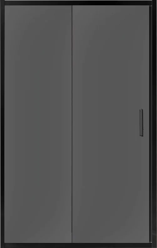 Душевая дверь в нишу Vincea Garda VDS-1G120CGB 120 см, профиль чёрный, стекло тонированное Sancos — официальный сайт