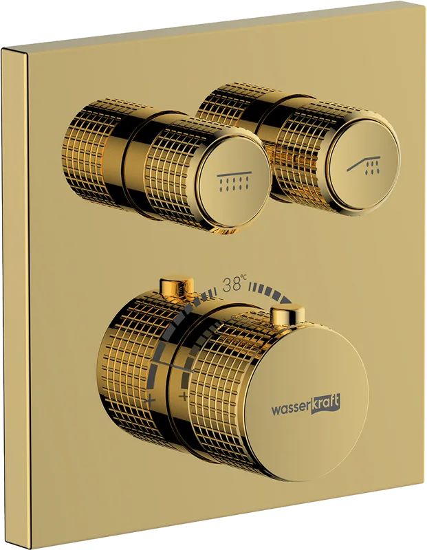 Термостатический смеситель встраиваемый Wasserkraft Sauer 7148 Thermo С ВНУТРЕННЕЙ ЧАСТЬЮ, для душа, Sancos — официальный сайт