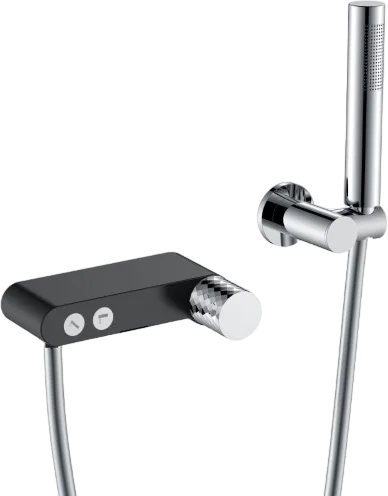 Смеситель для ванны с душем Boheme Stick 123-BCR, black diamond chrome Sancos — официальный сайт