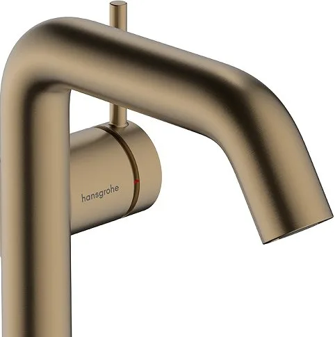 Смеситель для раковины Hansgrohe Tecturis S Fine 110 CoolStart 73310140 шлифованная бронза Sancos — официальный сайт