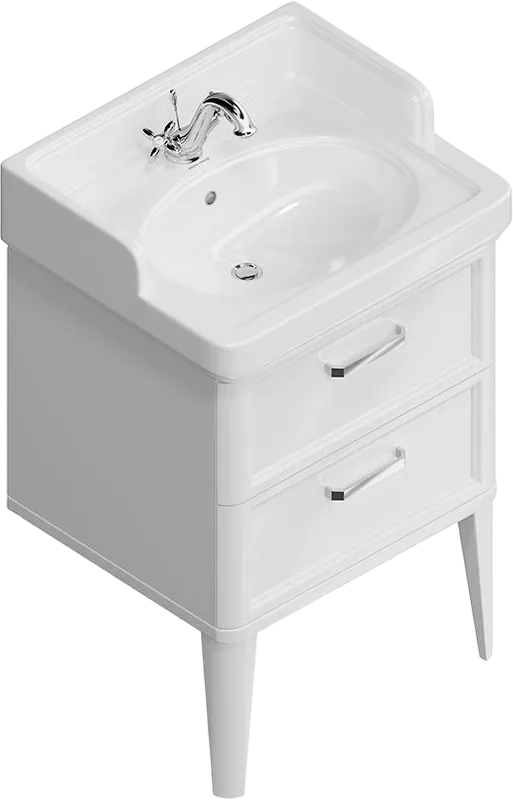 Тумба под раковину без столешницы KERAMA MARAZZI Pompei M 60 белая, с 2 ящиками Sancos — официальный сайт