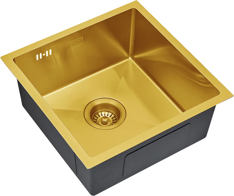 Мойка кухонная S.K.Sanitary SKS 4444 BRONZE с сифоном Sancos — официальный сайт