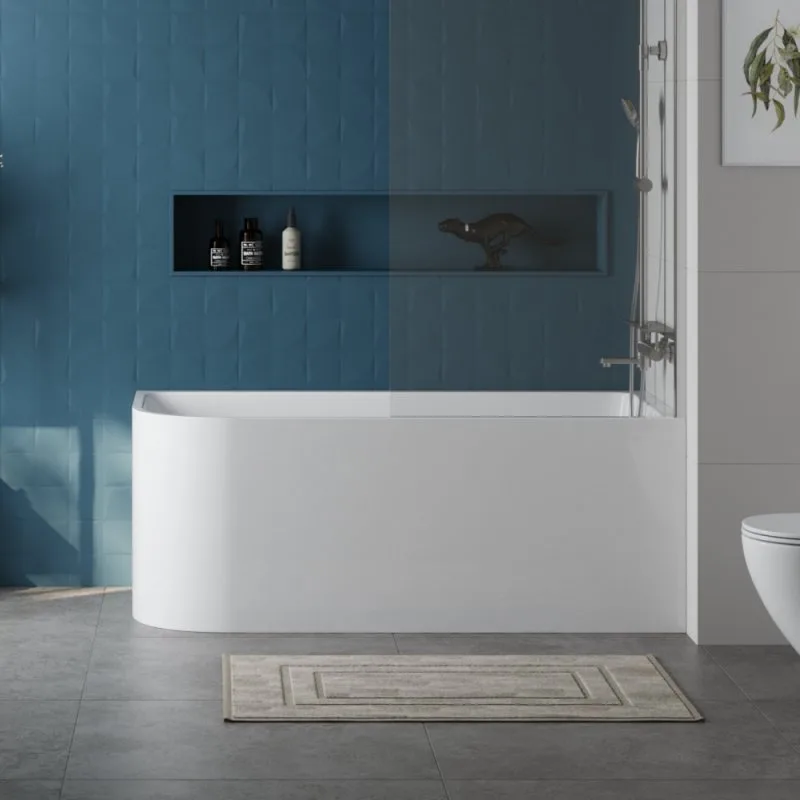 Акриловая ванна BelBagno BB712-1500-730-R 150x75 см, правая, пристенная, белая, асимметричная Sancos — официальный сайт