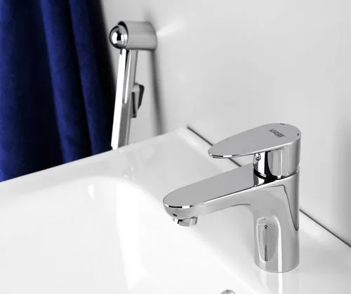 Смеситель для раковины Wasserkraft Leine 3508 с гигиеническим душем Sancos — официальный сайт