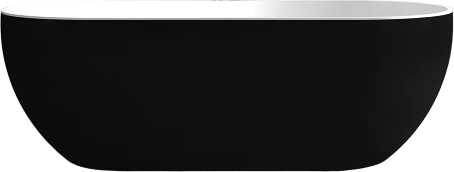 Акриловая ванна Abber AB9241MB 170x80 см, отдельностоящая, черная матовая, овальная, с каркасом, со  Sancos — официальный сайт