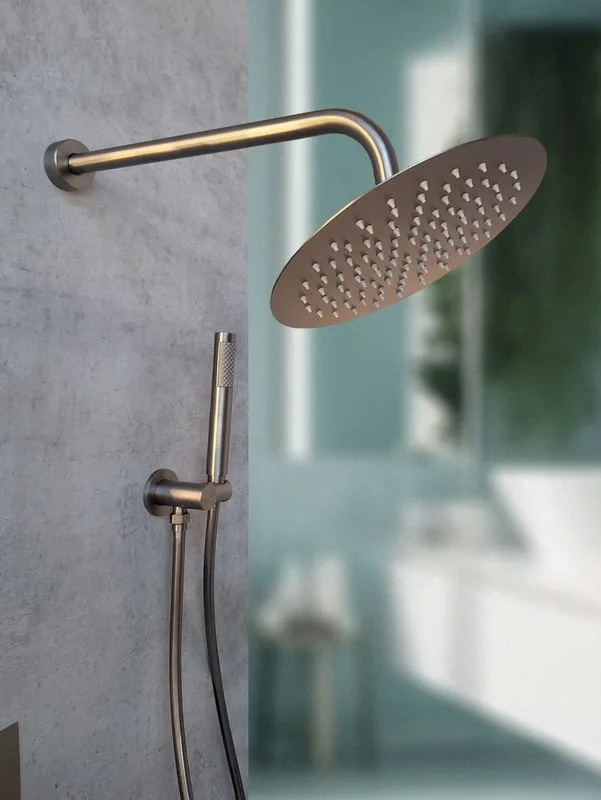 Душевой комплект ALTROBAGNO Юнион (Unione) 040409 GM С ВНУТРЕННЕЙ ЧАСТЬЮ, оружейная сталь Sancos — официальный сайт