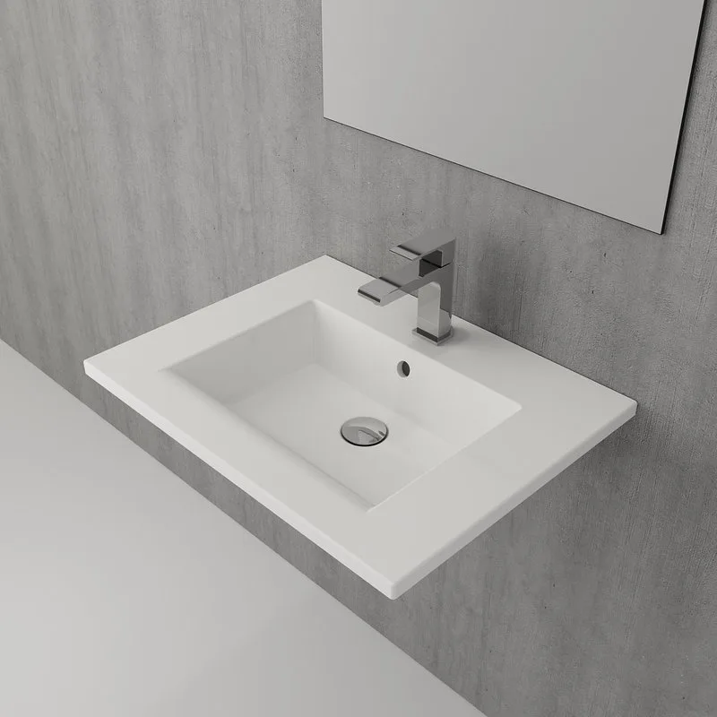 Раковина Berges Ego 61x48, глянцевая белая Sancos — официальный сайт