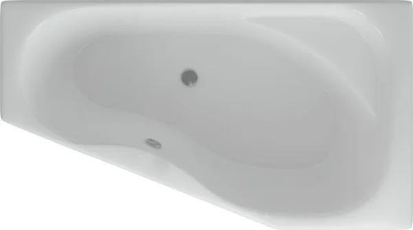 Акриловая ванна AQUATEK Медея MED180-0000012 R 170x95 см, угловая, правая, пристенная, белая