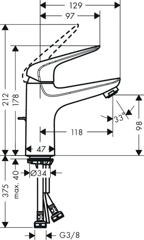 Смеситель для раковины Hansgrohe Novus 71030000 Sancos — официальный сайт