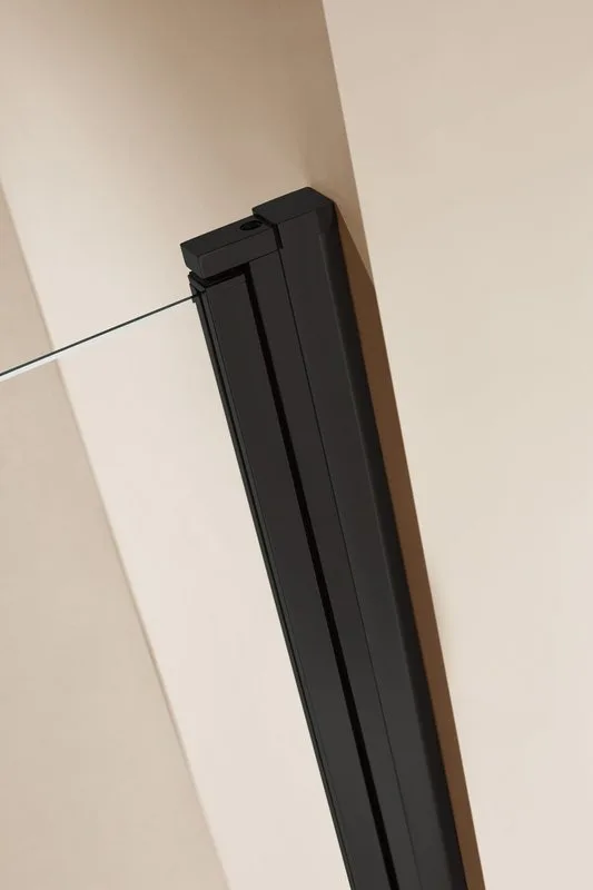 Душевая дверь в нишу Cezares Eco ECO-O-B-1-60-C-NERO профиль черный, стекло прозрачное Sancos — официальный сайт