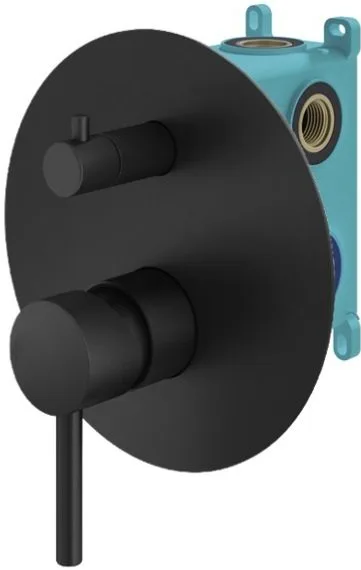 Встраиваемый смеситель Plumberia Selection Ixo KIT1901NO С ВНУТРЕННЕЙ ЧАСТЬЮ, матов Sancos — официальный сайт
