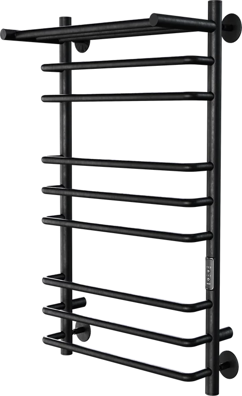 Полотенцесушитель электрический Indigo Brace Lux LCBLE70-40PBRRt с полкой, черный муар Sancos — официальный сайт