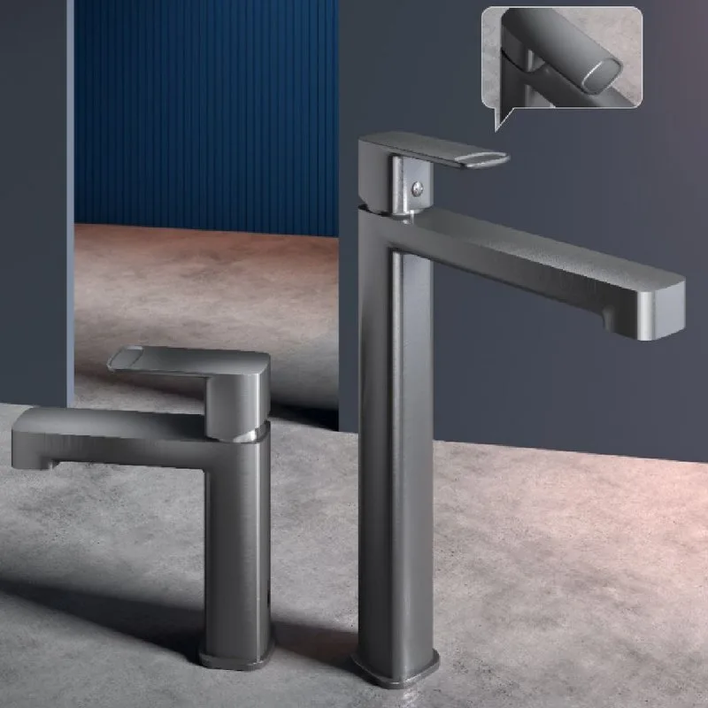 Смеситель для раковины металл Gun Metal, AQUAme Parma AQM6610GM Sancos — официальный сайт