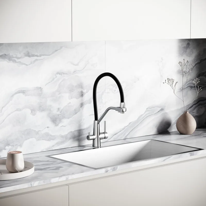 Смеситель для кухни Sancos Nolia SC12003SS под фильтр, нержавеая сталь Sancos — официальный сайт